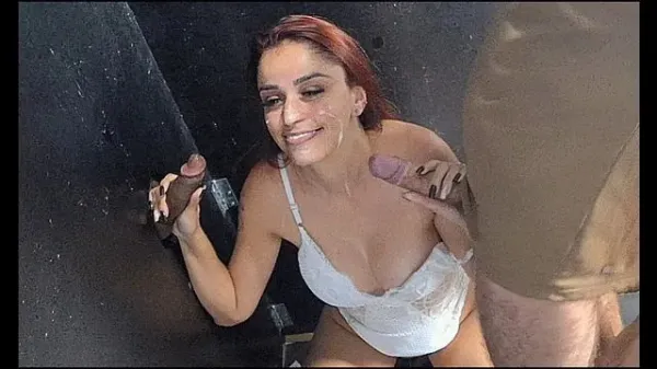Wife's First Gloryhole Oral Experience